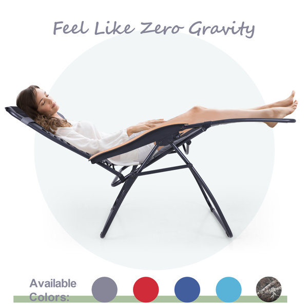 MAISON ARTS Padded Reclining Zero Gravity Chair with Cushion Wayfair